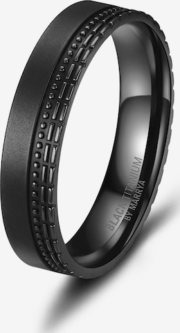 MARRYA Ring 'MARRYA Ehering BT-10 aus Black Titanium' in Grey: front