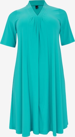 Yoek Dress in Blue: front