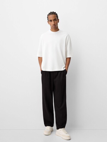 T-Shirt Bershka en blanc