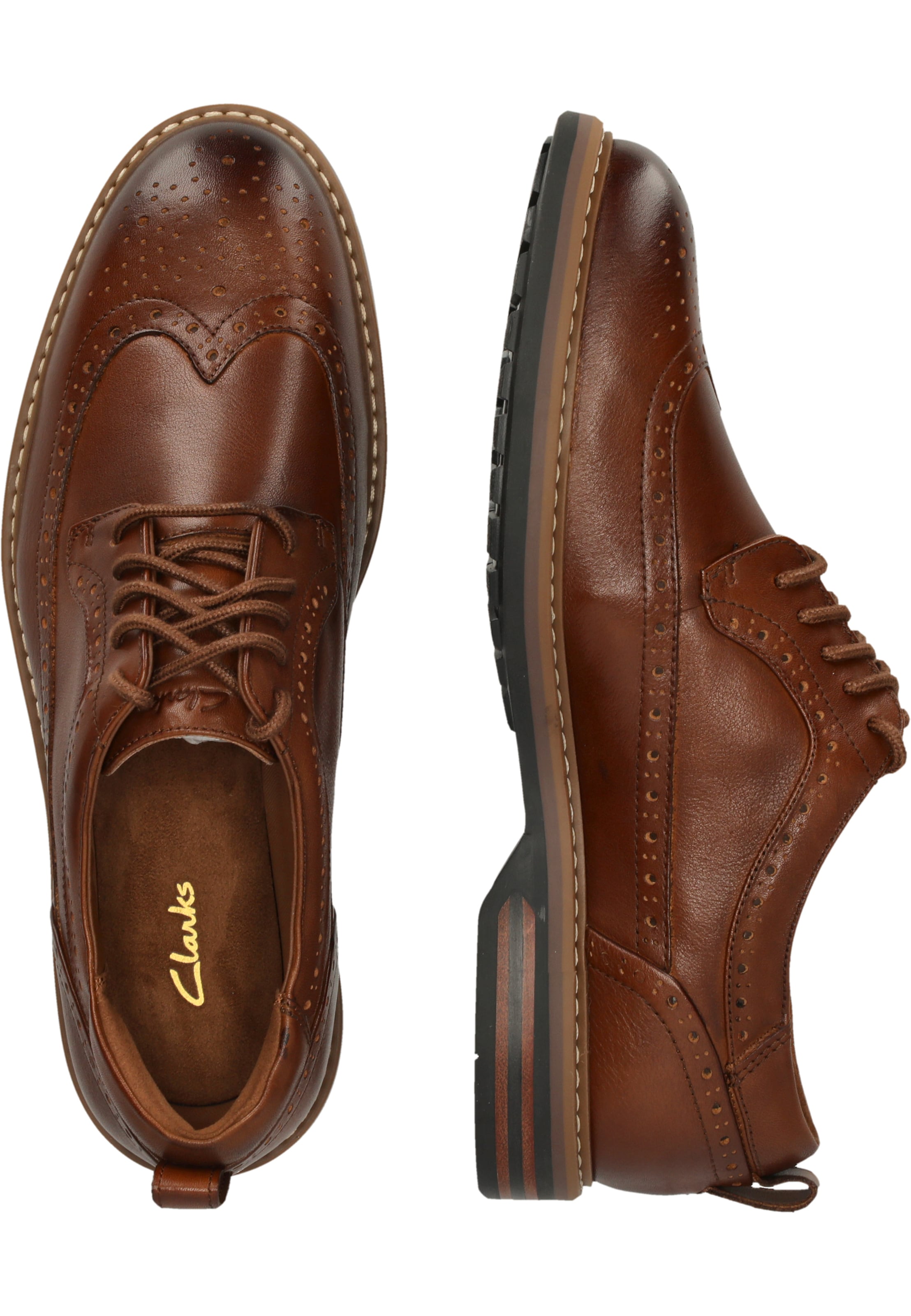 CLARKS Lace-up shoe 'Aldwin2 Limit' in Brown