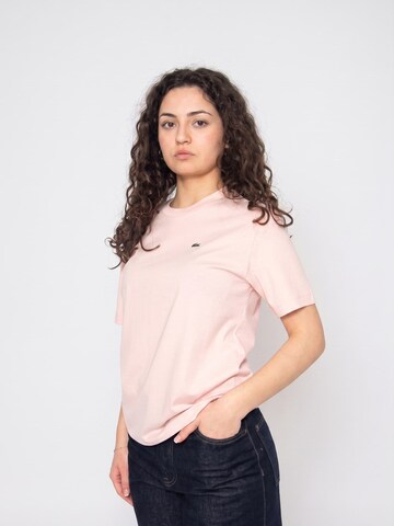 LACOSTE Koszulka 'T-SHIRT Pink' w kolorze różowy: przód
