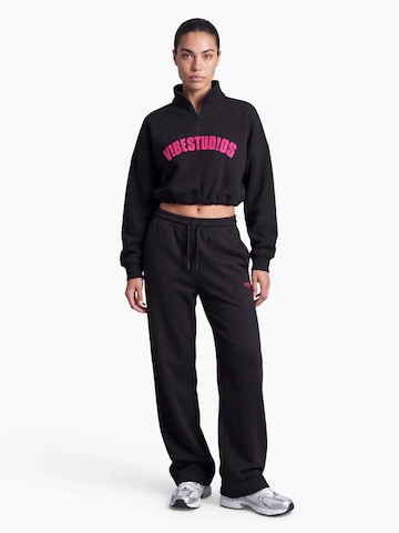 Wide Leg Pantalon de sport V!BE STUD!OS en noir
