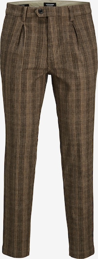 JACK & JONES Pleat-Front Pants 'Ace Harvey' in Light brown / Dark brown, Item view