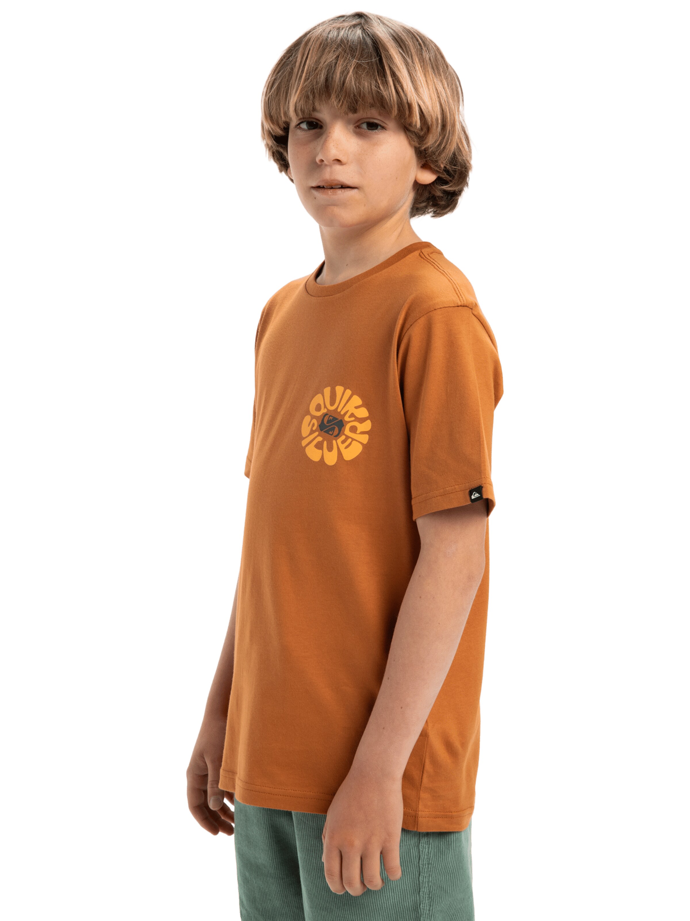 QUIKSILVER T-Shirt 'Evo Road End' in Orange