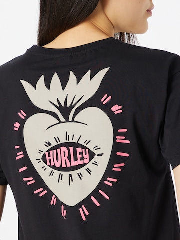 Hurley Λειτουργικό μπλουζάκι 'OCEANCARE HOPE' σε μαύρο
