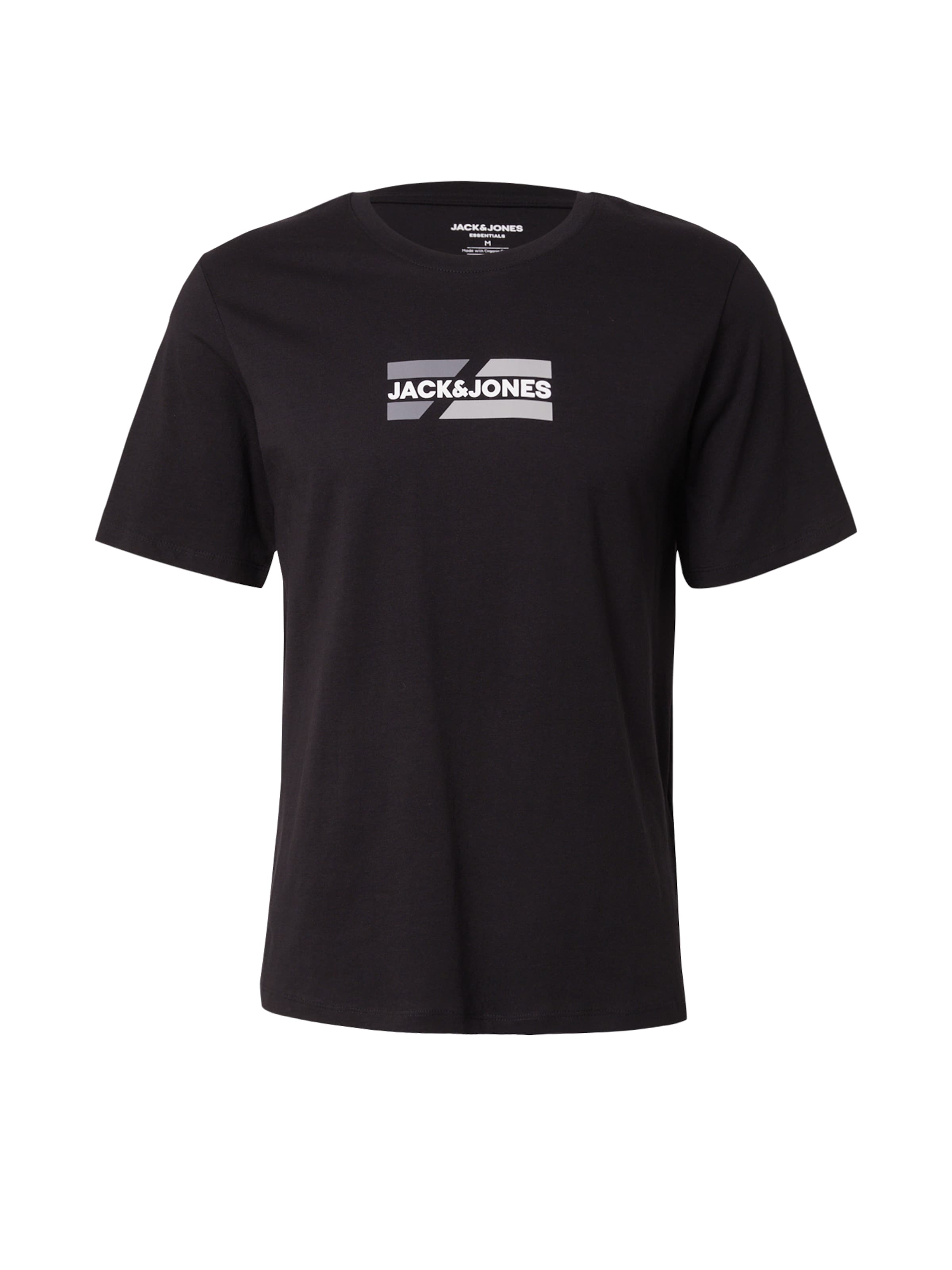 JACK & JONES - Camiseta en negro: frente