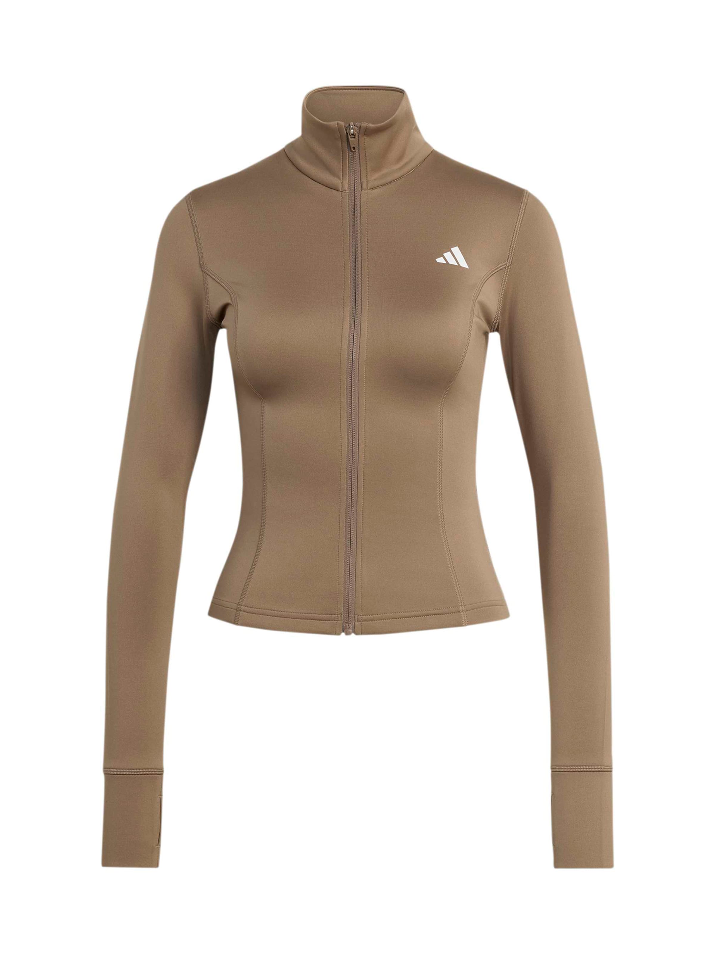ADIDAS PERFORMANCE Αθλητική ζακέτα φούτερ 'Opt Ess' σε πράσινο: μπροστά