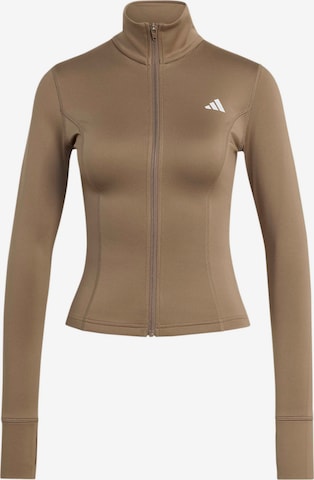 ADIDAS PERFORMANCE Αθλητική ζακέτα φούτερ 'Opt Ess' σε πράσινο: μπροστά