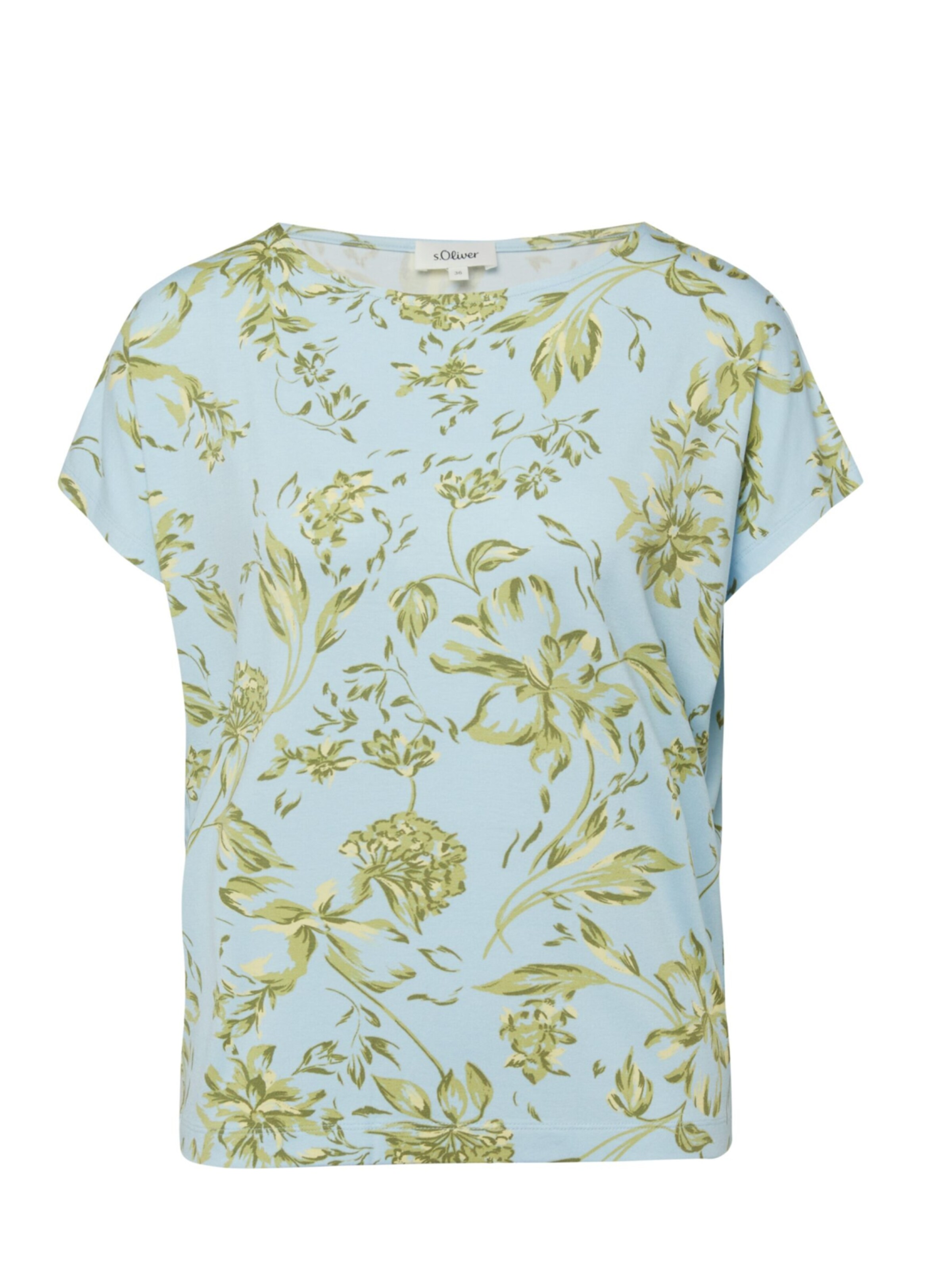 s.Oliver T-shirt 's.Oliver - Dames t-shirt' en XXXL en bleu, Vue avec produit