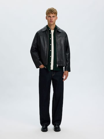 SELECTED - Ajuste regular Camisa 'SLHDanni' en verde