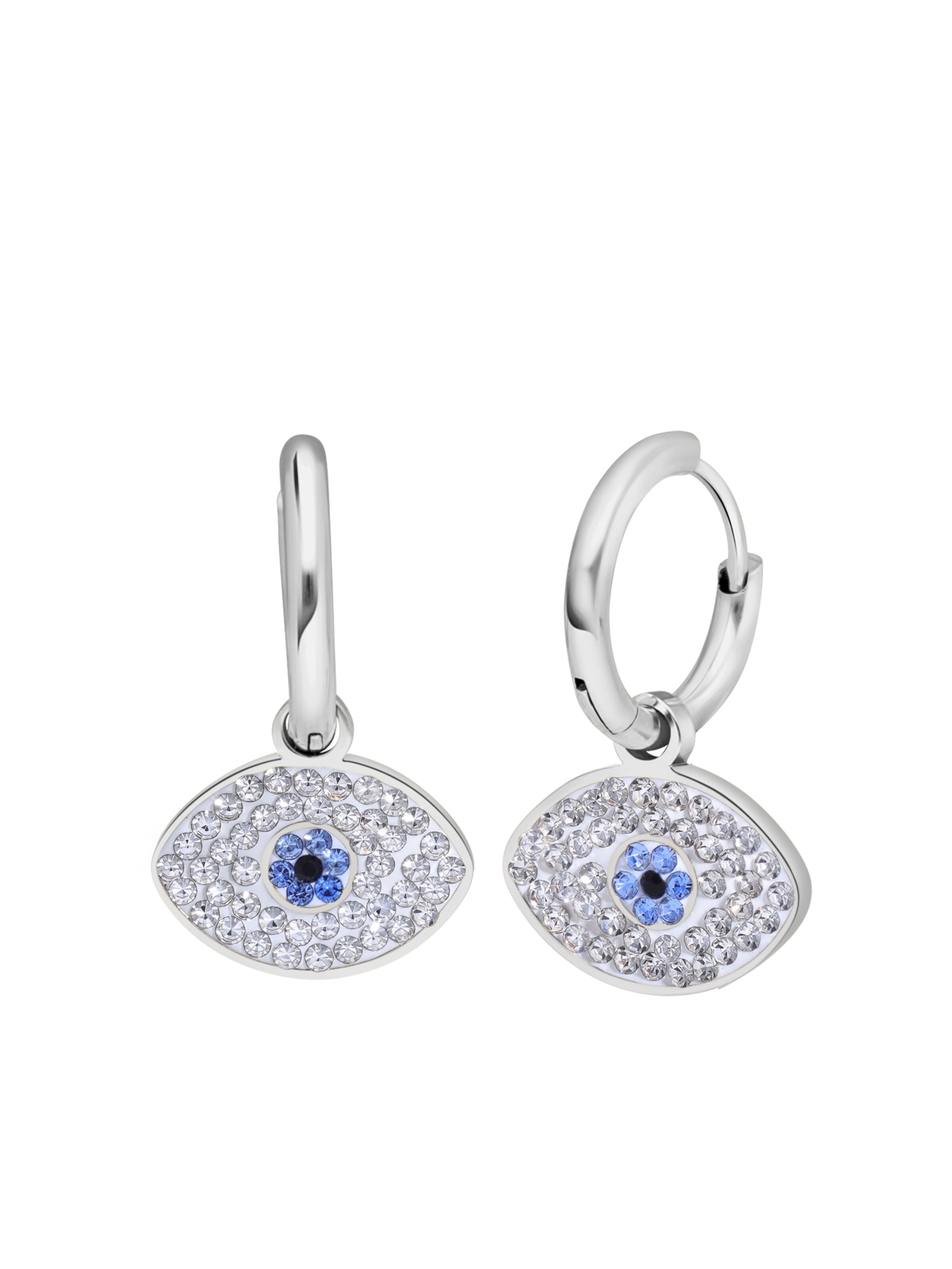 Lucardi Ohrringe in Silber: Vorderseite