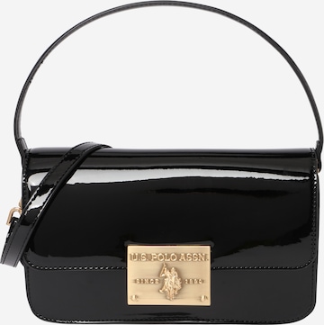 U.S. POLO ASSN. - Bolso de mano 'Winton' en negro: frente