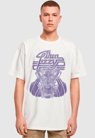 Merchcode T-Shirt 'Thin Lizzy - Rocker Infill' in Weiß: predná strana