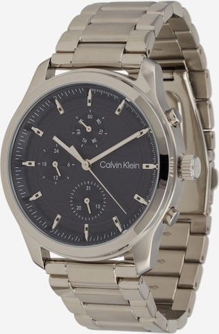 Montre à affichage analogique Calvin Klein en argent : devant