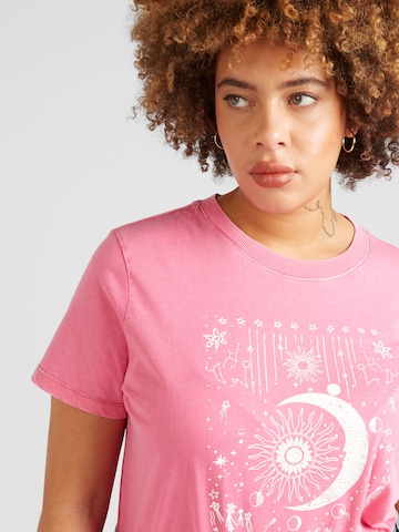 ONLY Carmakoma T-shirt 'MIKO' i rosa