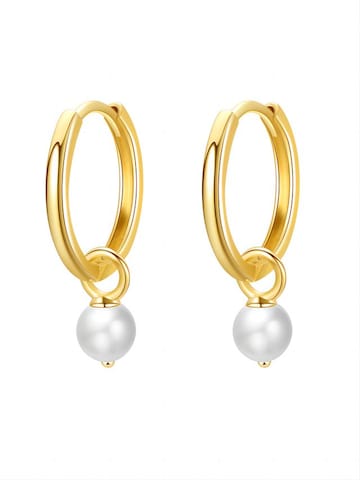 Dear Me Oorbellen 'New Beginnings Huggie' in Goud: voorkant