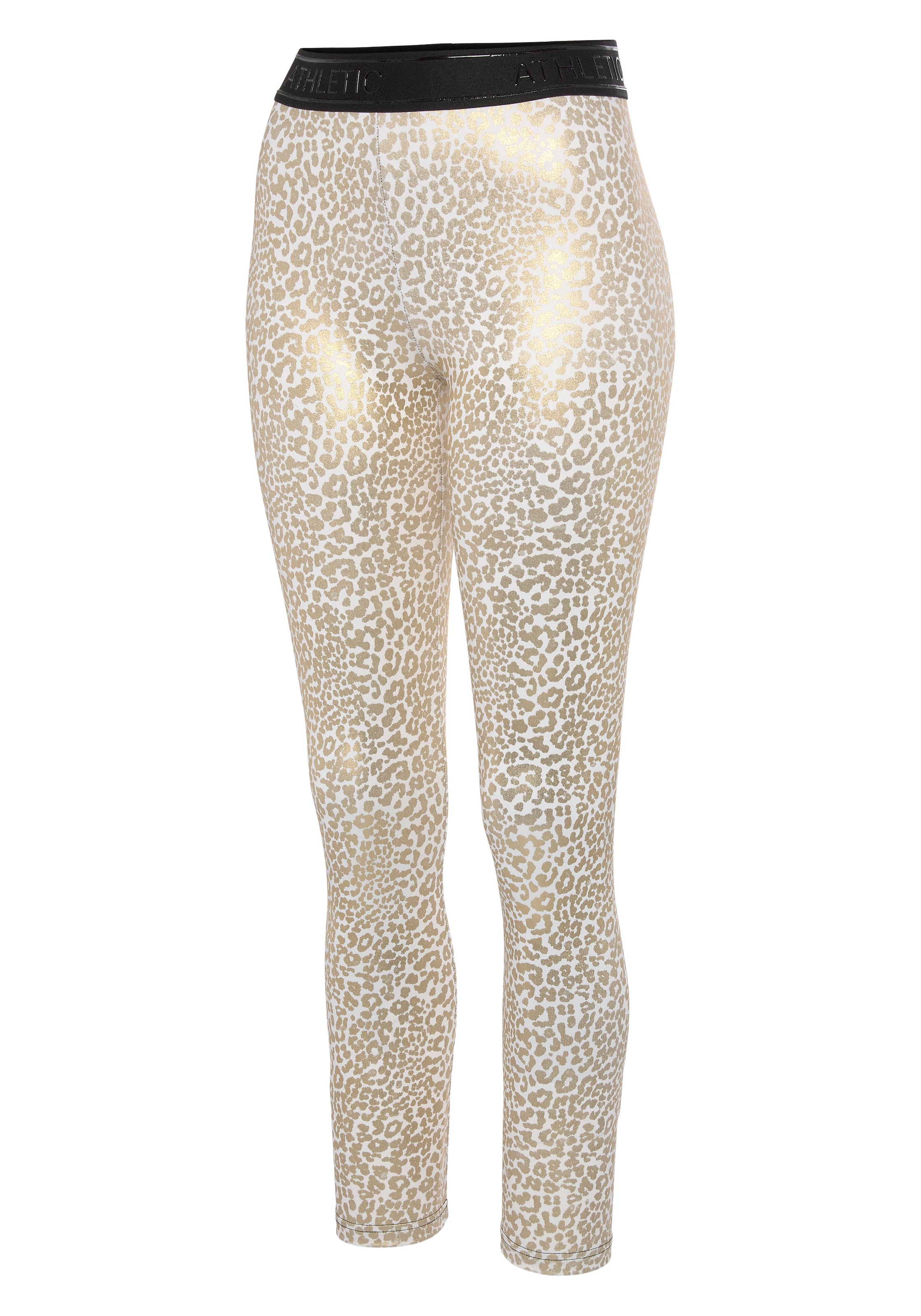 LASCANA ACTIVE Skinny Fit Спортен панталон в жълто