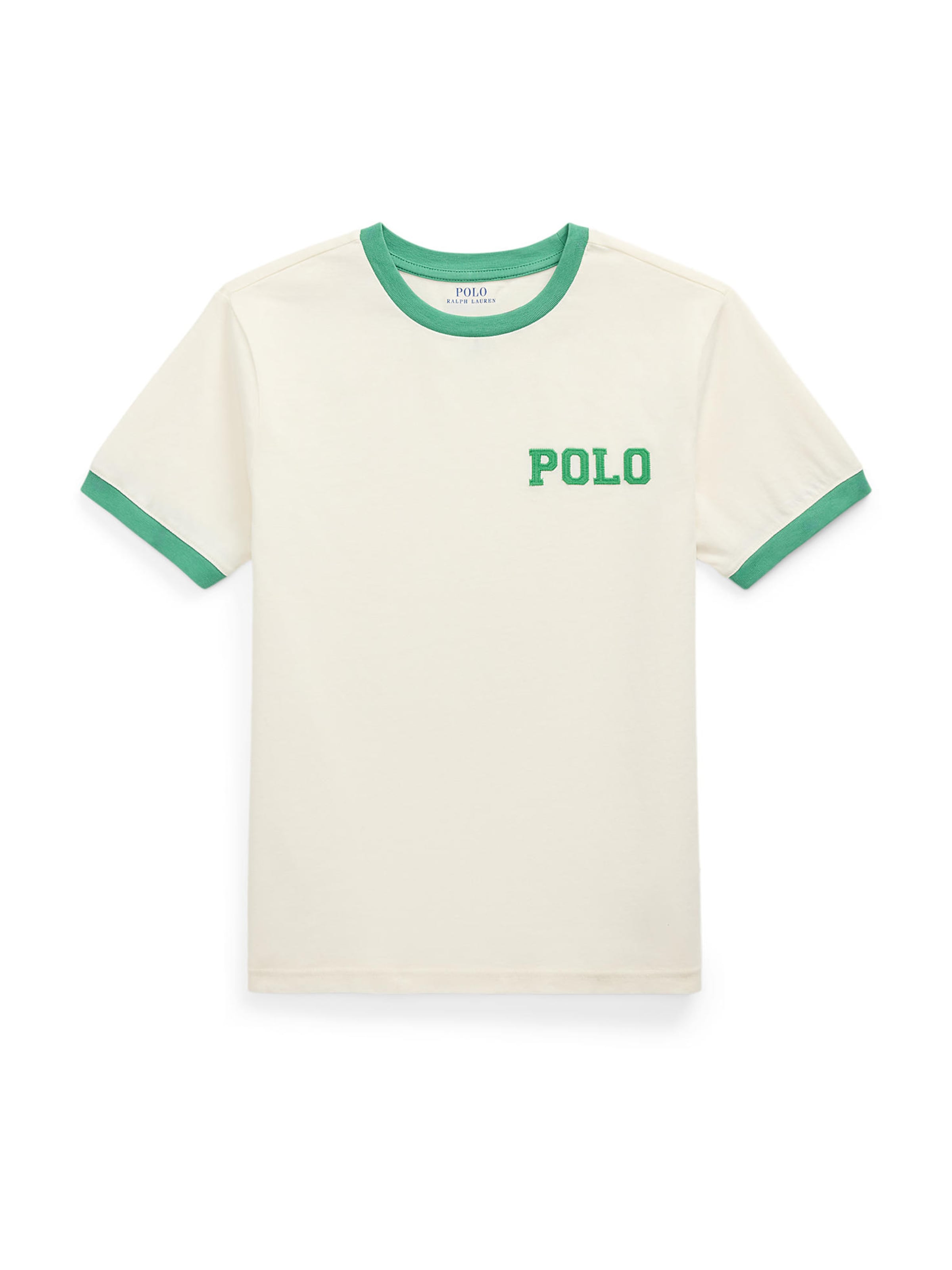 Tricou 'RINGR' de la Polo Ralph Lauren pe alb: față