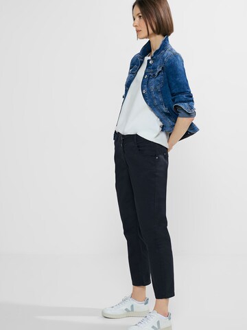 CECIL Slim fit Trousers 'Scarlett' in Blue