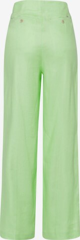 BRAX Wide leg Bandplooibroek 'Maine' in Groen