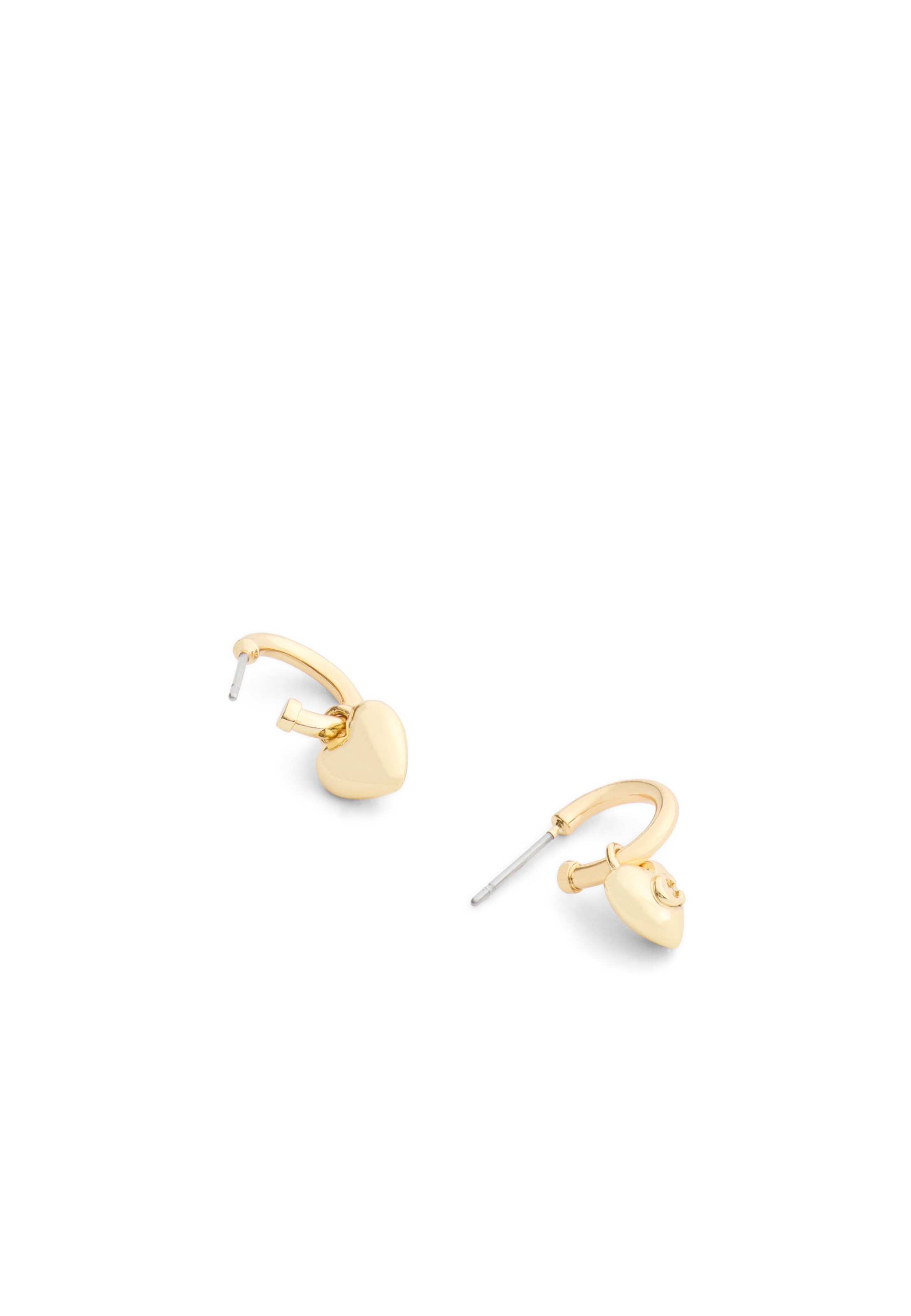 COACH Fülbevalók 'Signature C Herz Charm Huggie' - arany