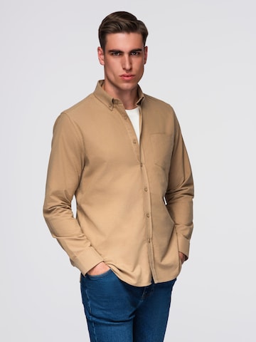 Ombre Regular fit Business shirt in Brown