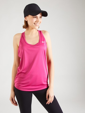 Reebok Sports top in Pink: front