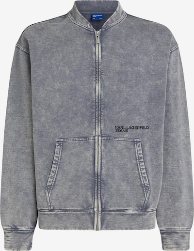 KARL LAGERFELD JEANS Collegetakki koossa L värissä harmaa / vaaleanharmaa / musta denim, Tuotenäkymä