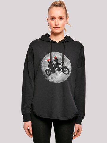 F4NT4STIC Sweatshirt 'Moon Bikers Christmas Version' in Black: front