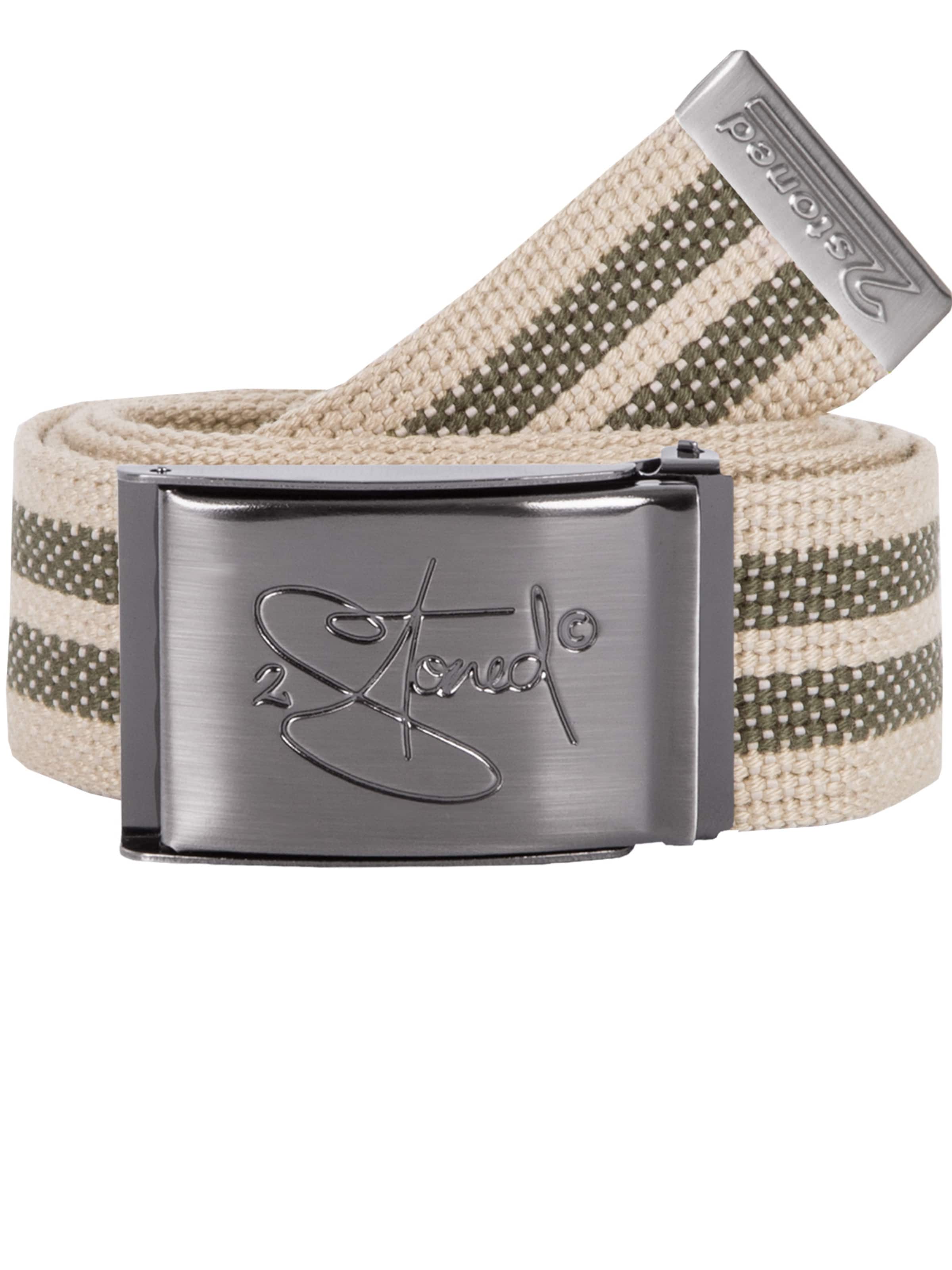 2Stoned Belt 'Classic Matt' in Green: front