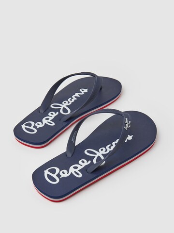 Pepe Jeans T-Bar Sandals in Blue