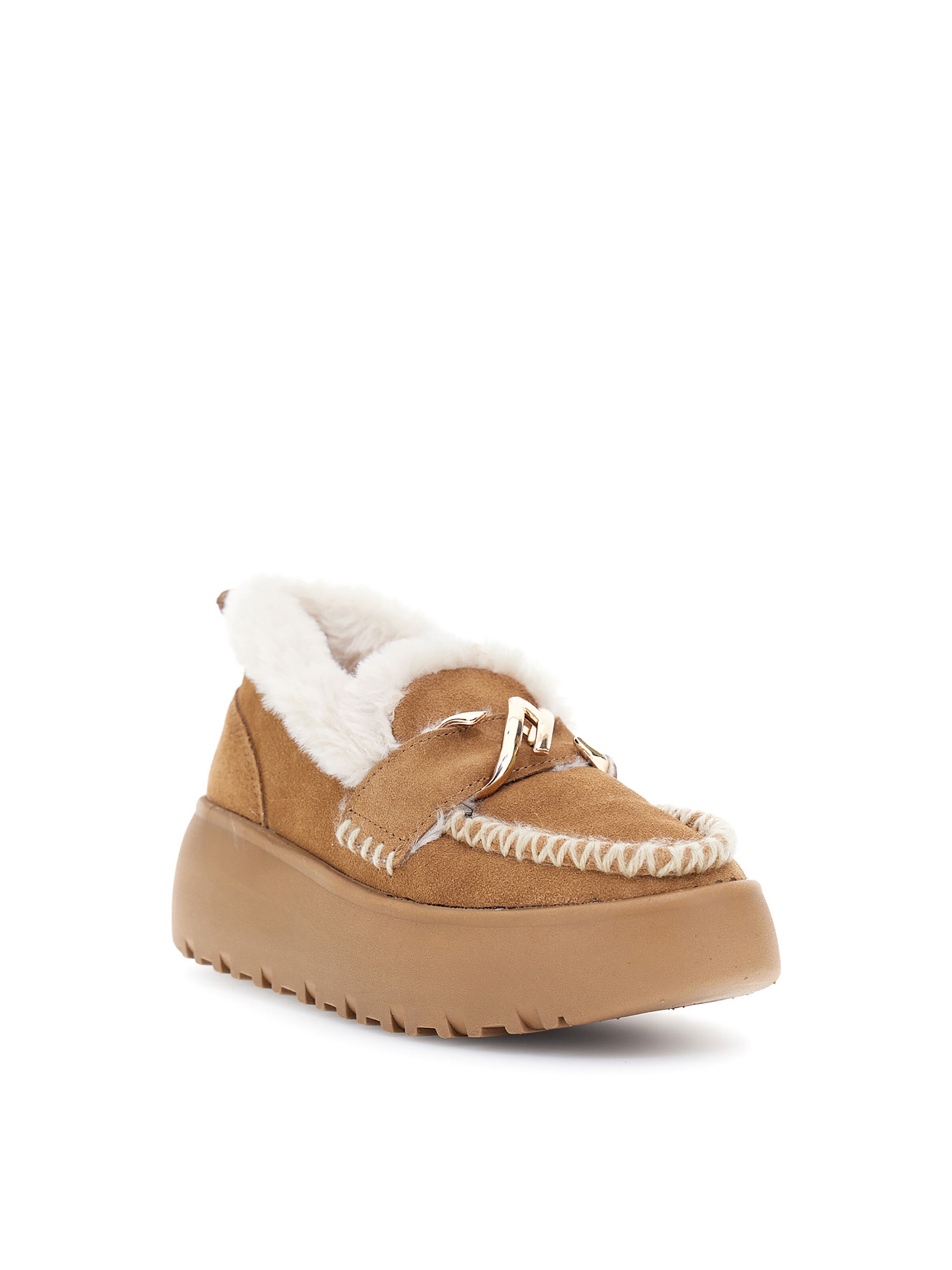 CAFè NOIR Mokassin in Braun: Vorderseite