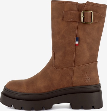 Boots 'Shona' US POLO ASSN. en marron : devant