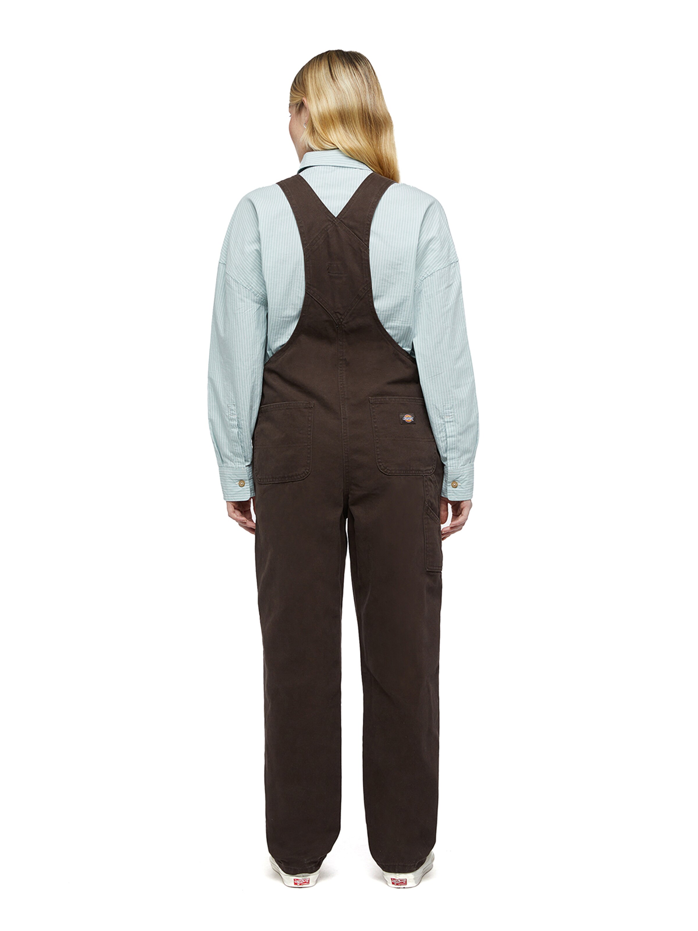 DICKIES Štandardný strih Nohavice na traky - Hnedá