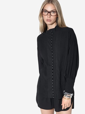 Pantalons de tailleur MSN Collection en noir : devant