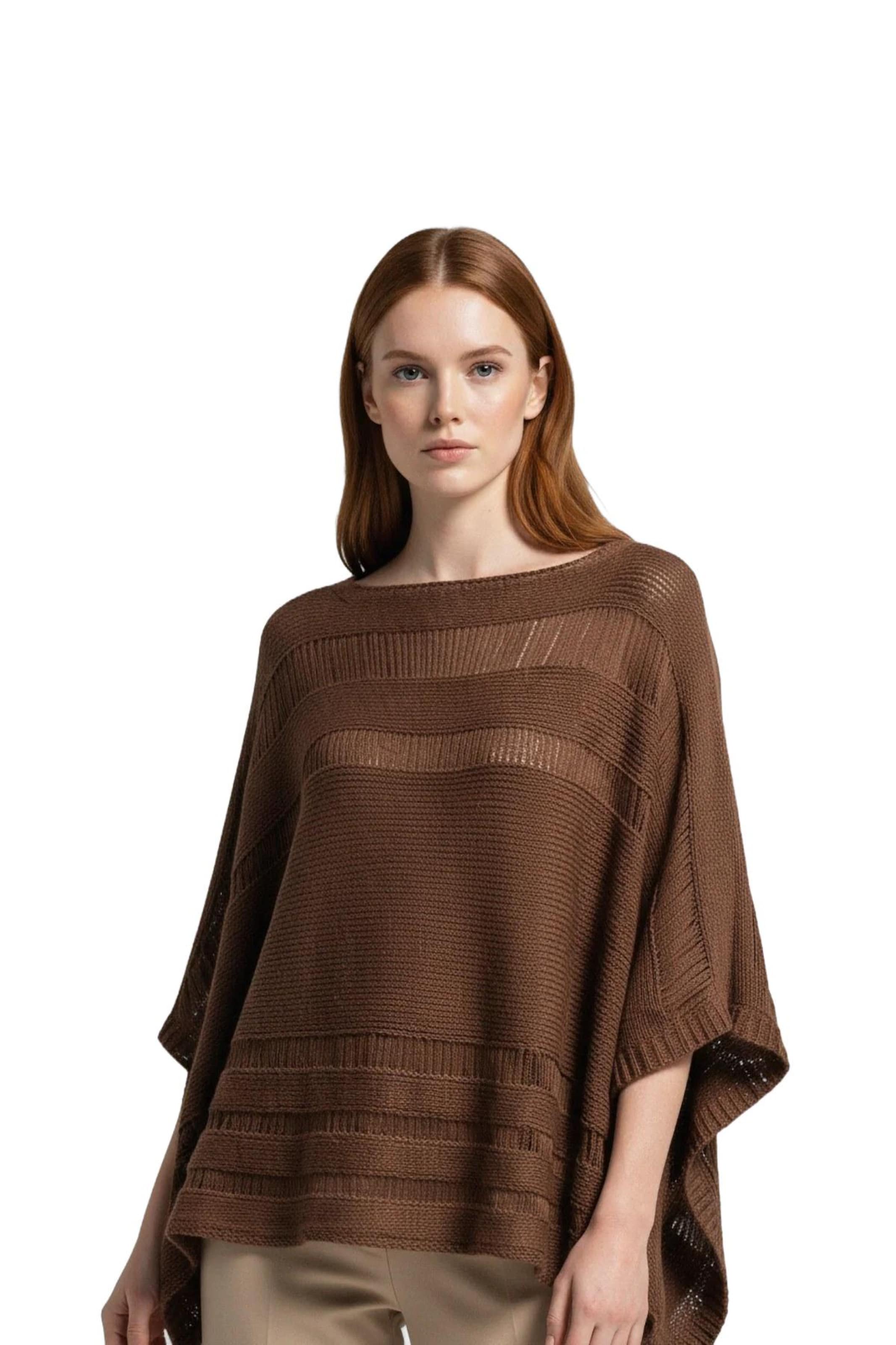 No Matter What Cape in Brown: front
