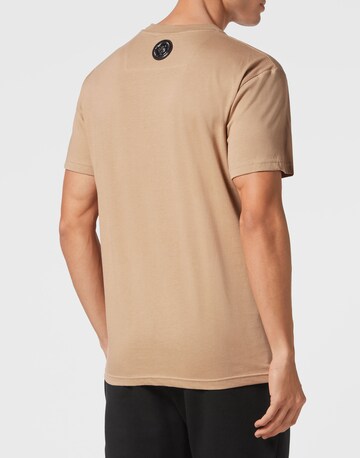 Plein Sport - Camiseta 'Chrome Tiger' en beige