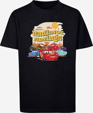 ABSOLUTE CULT Shirt 'Cars - Radiator Springs Group' in Zwart: voorkant