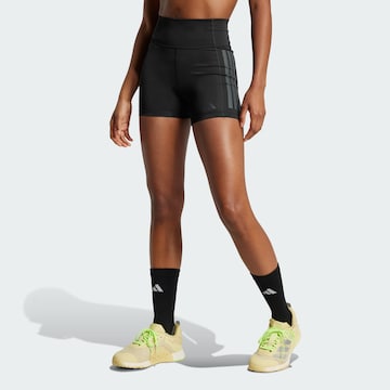 Skinny Pantalon de sport 'Optime' ADIDAS PERFORMANCE en noir : devant