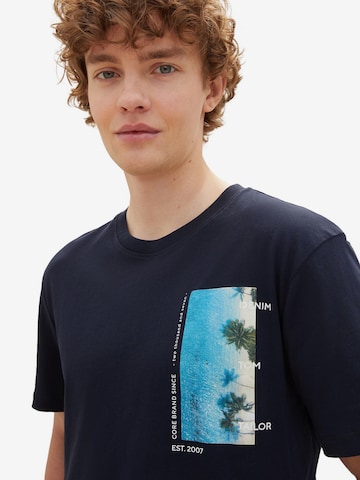 TOM TAILOR DENIM T-Shirt in Blau