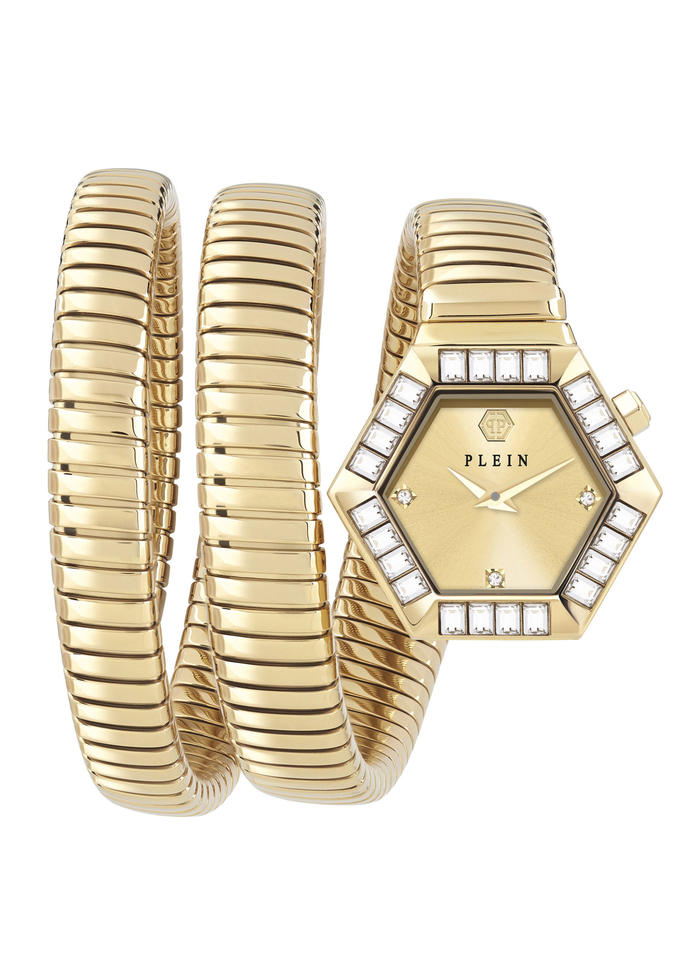 Montre à affichage analogique Philipp Plein Watches en or : devant