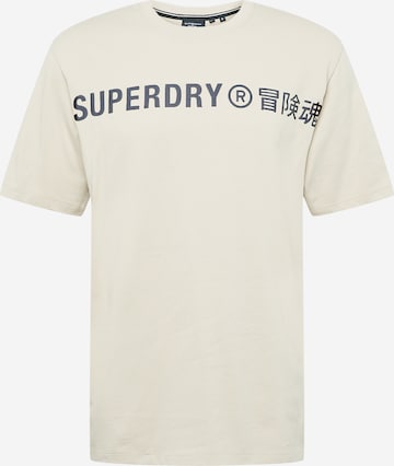 Tricou de la Superdry pe bej: față