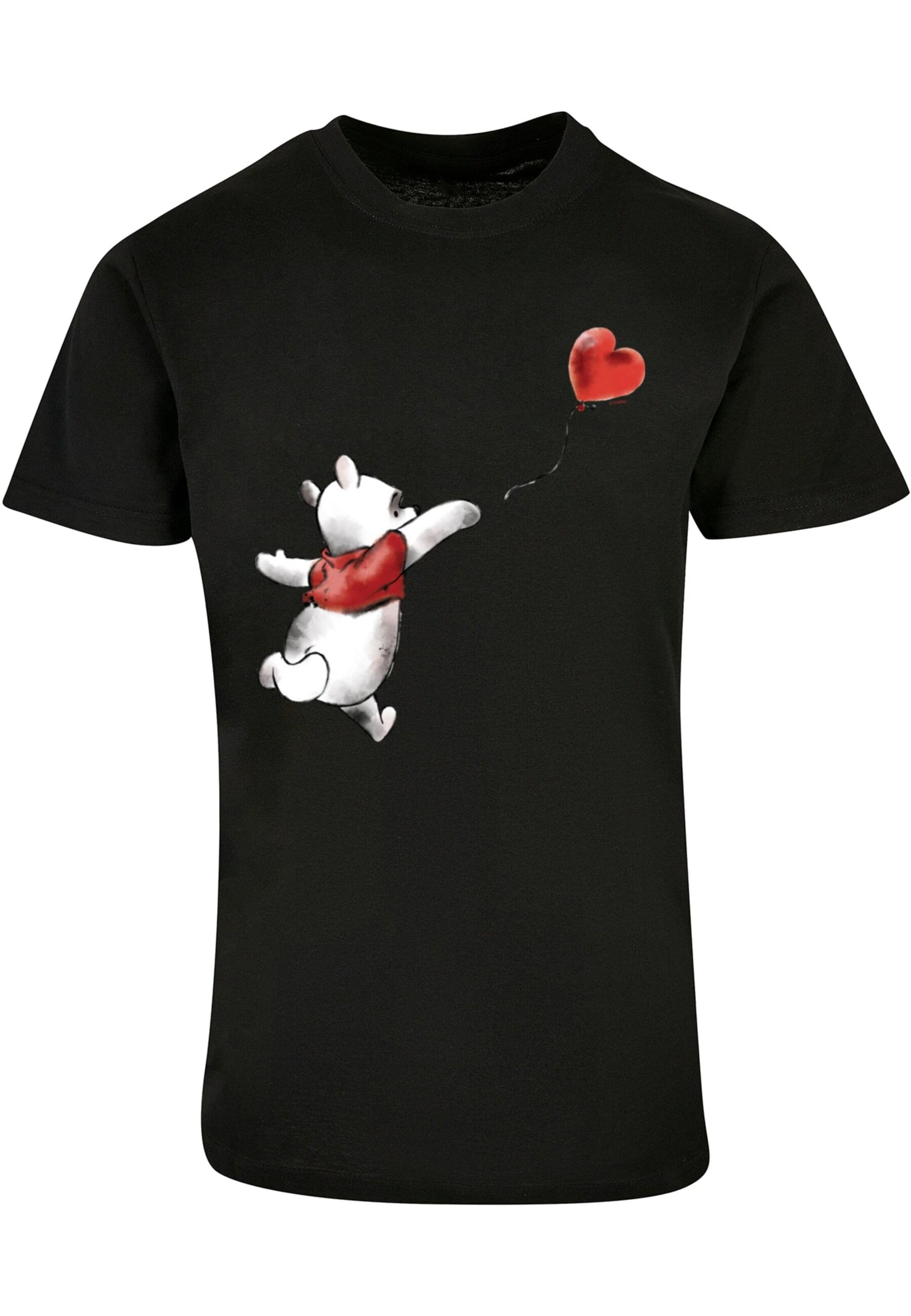 T-Shirt 'Winnie The Pooh - Balloon' ABSOLUTE CULT en noir : devant