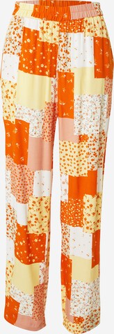 Monki Szeroka nogawka Spodnie w kolorze pomarańczowy: przód