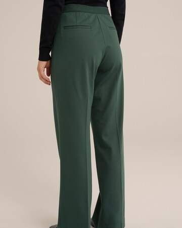 Regular Pantalon à plis WE Fashion en vert