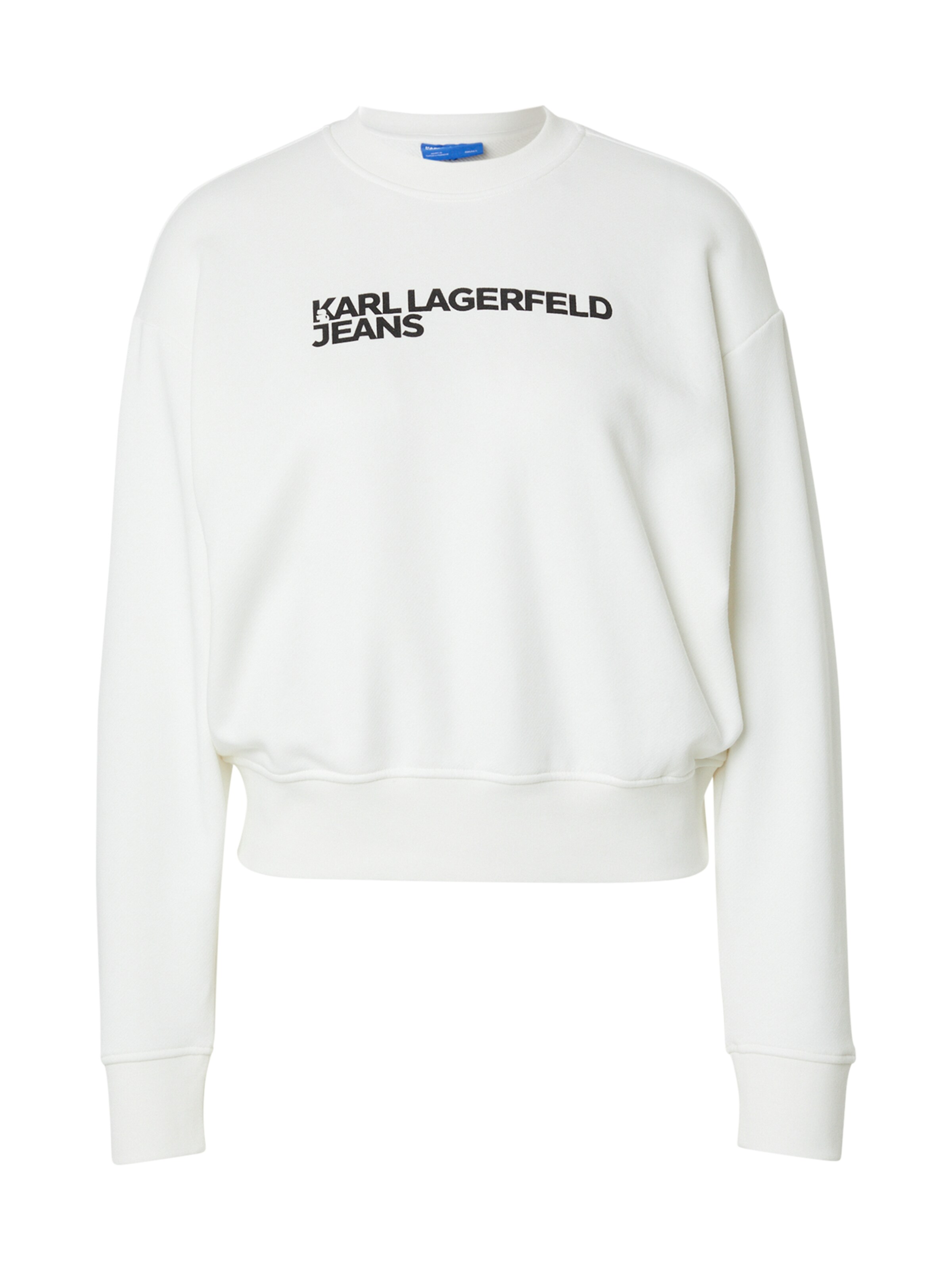 Felpa 'ESSENTIAL' di KARL LAGERFELD JEANS in bianco: frontale