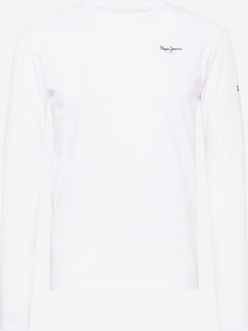 T-Shirt Pepe Jeans en blanc : devant