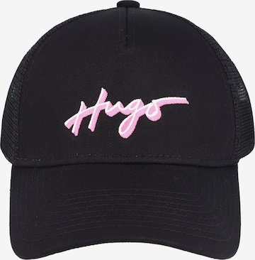 HUGO Red Cap in Black: front