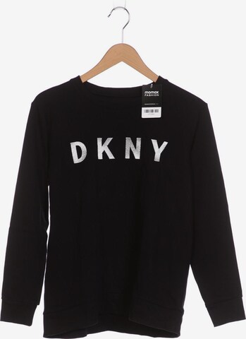 DKNY Sweatshirt & Zip-Up Hoodie in XS in Black: front