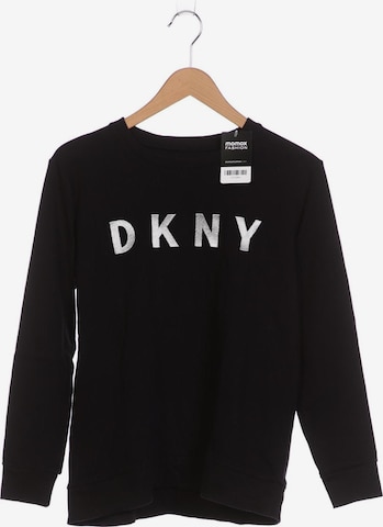 DKNY Sweatshirt & Zip-Up Hoodie in XS in Black: front